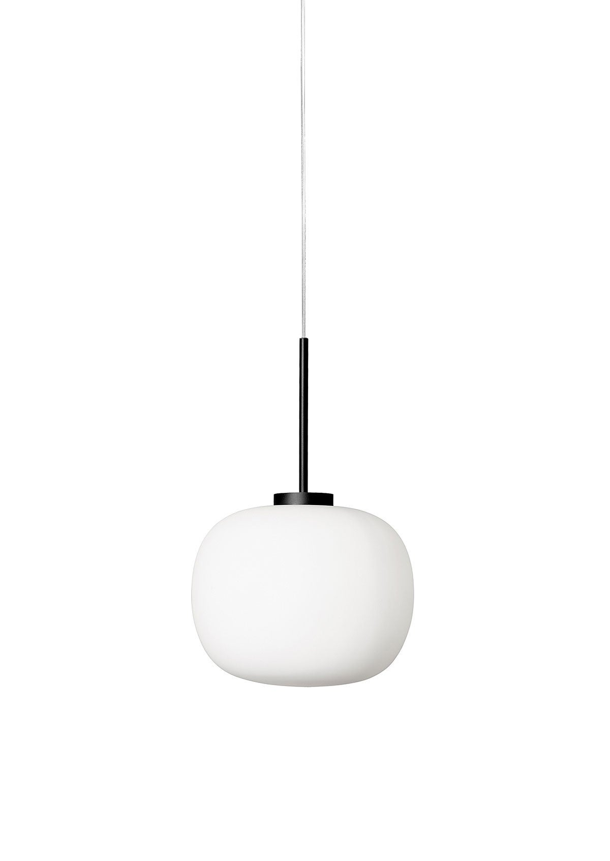 Lampa sufitowa Jukon biało-czarna 1xE27x60W wym: 150 x 30 x 30 cm szkło Light Prestige