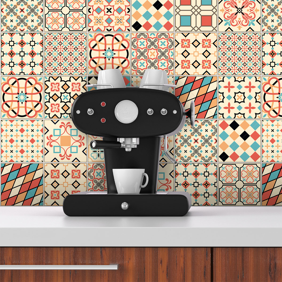 30 vinilo baldosas azulejos juliane - adhesivo de pared - revestimiento sticker mural decorativo - 30stickers20x20cm