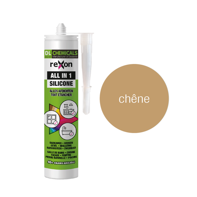 Sellador silicona neutra REXON Universal Roble 290ml