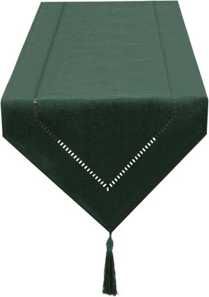 Runner Da Tavolo Impermeabile Nero 30x120cm - Tovagliolo Lavabile Per Pranzo, Feste E Decorazioni - Foto 5