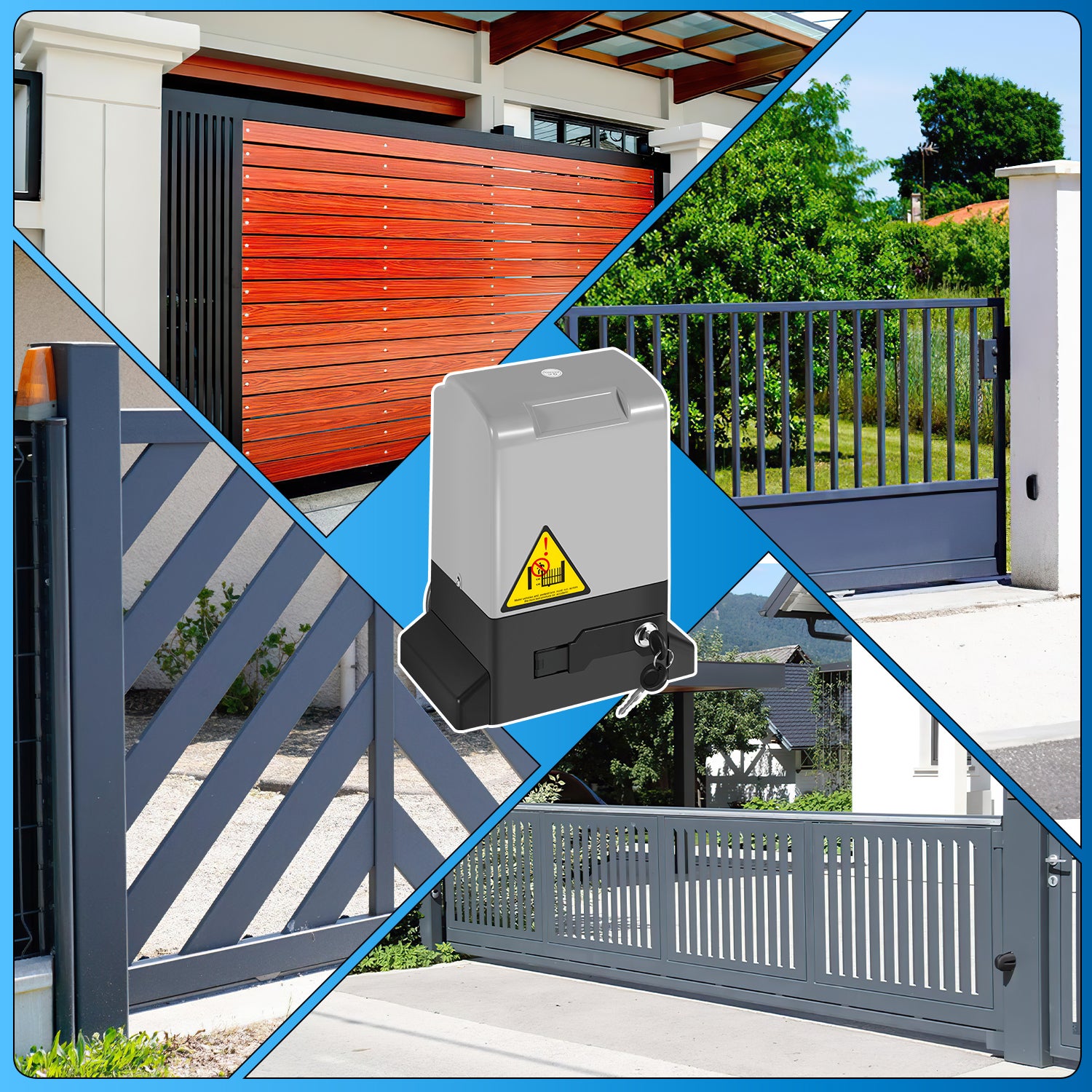 Motorisation Portail Coulissant 370W - 800KG - Ouvre Portail électrique avec fonction Bluetooth APP - 5