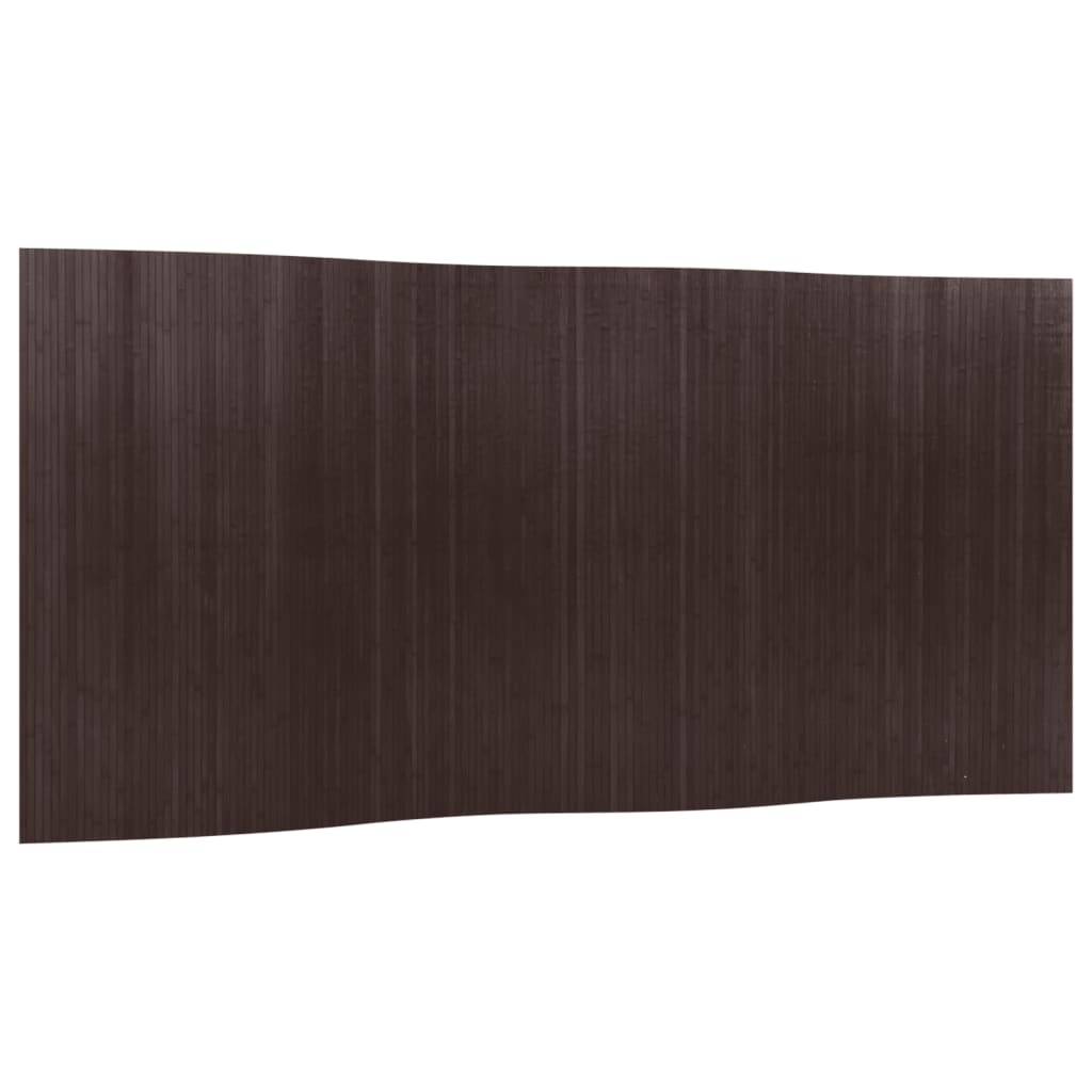 Biombo separador de ambientes 165 x 400 cm bambú marrón oscuro ...