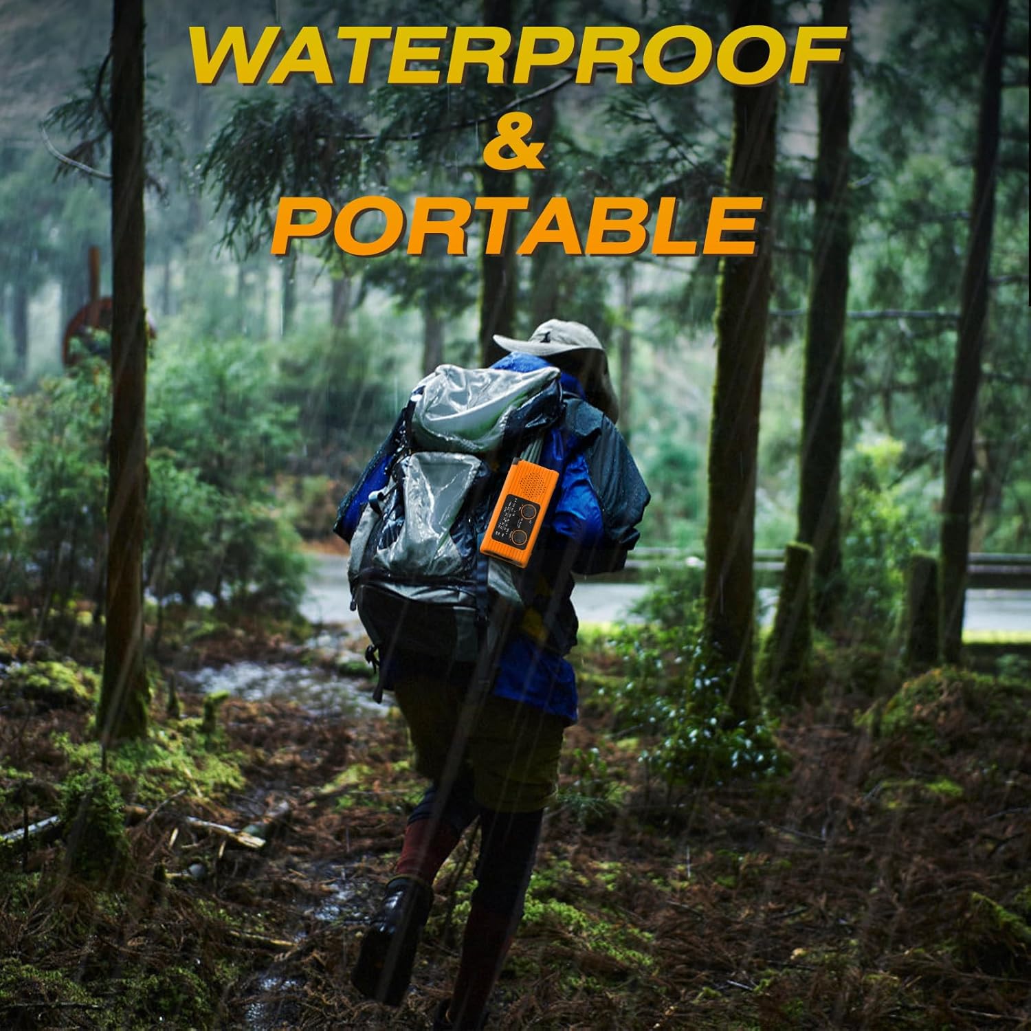 Radio meteorologica di emergenza NOAA, 2000 mAh, ricaricabile a energia solare, manovella e USB, AM/FM, torcia a LED, luce di lettura, allarme SOS, ar - 7