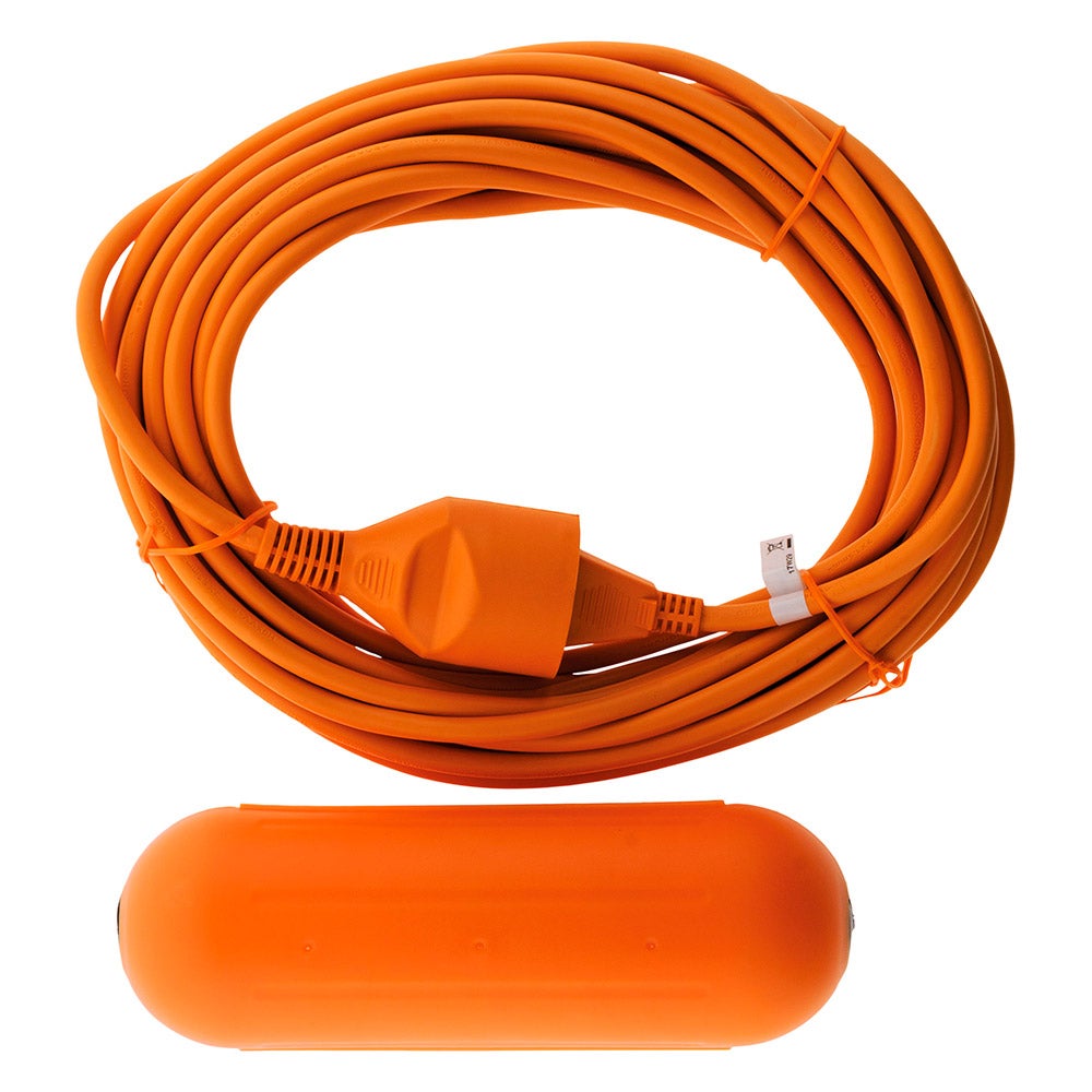 Prolongateur 2x1,5mm² - Orange 10m avec boîtier étanche - Orange - Zenitech - 4