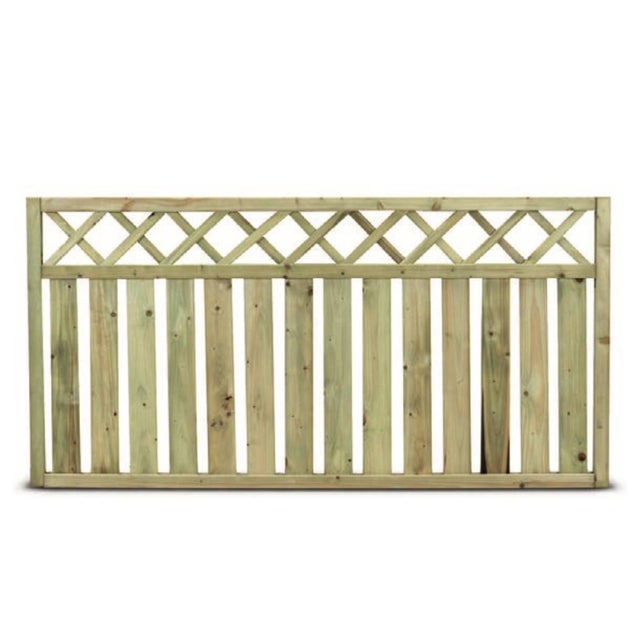 Clôture Droite Bois Ares 180 x 90 cm Imprégnée Autoclave Naturelle