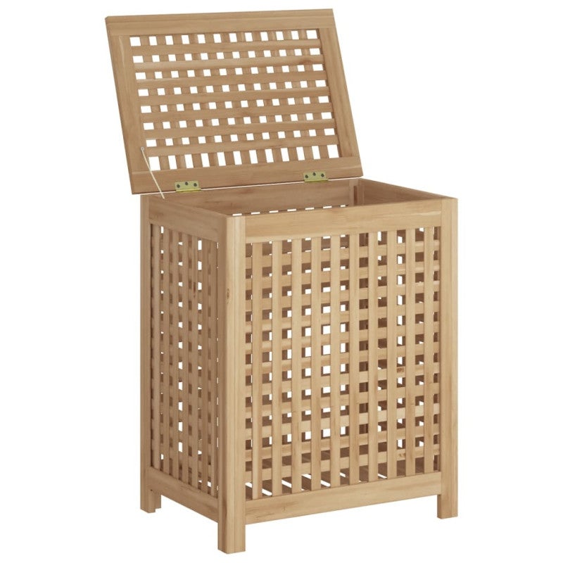 Bac à linge 50x35x60 cm bois de teck massif - 2