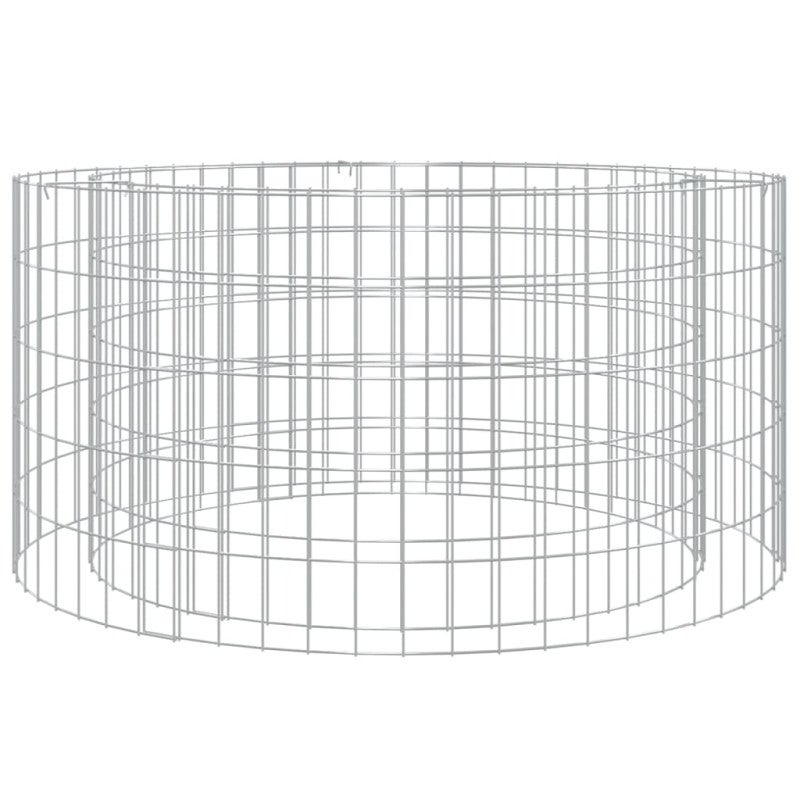 Brasero de gaviones hierro galvanizado Ø100 cm vidaXL - 2