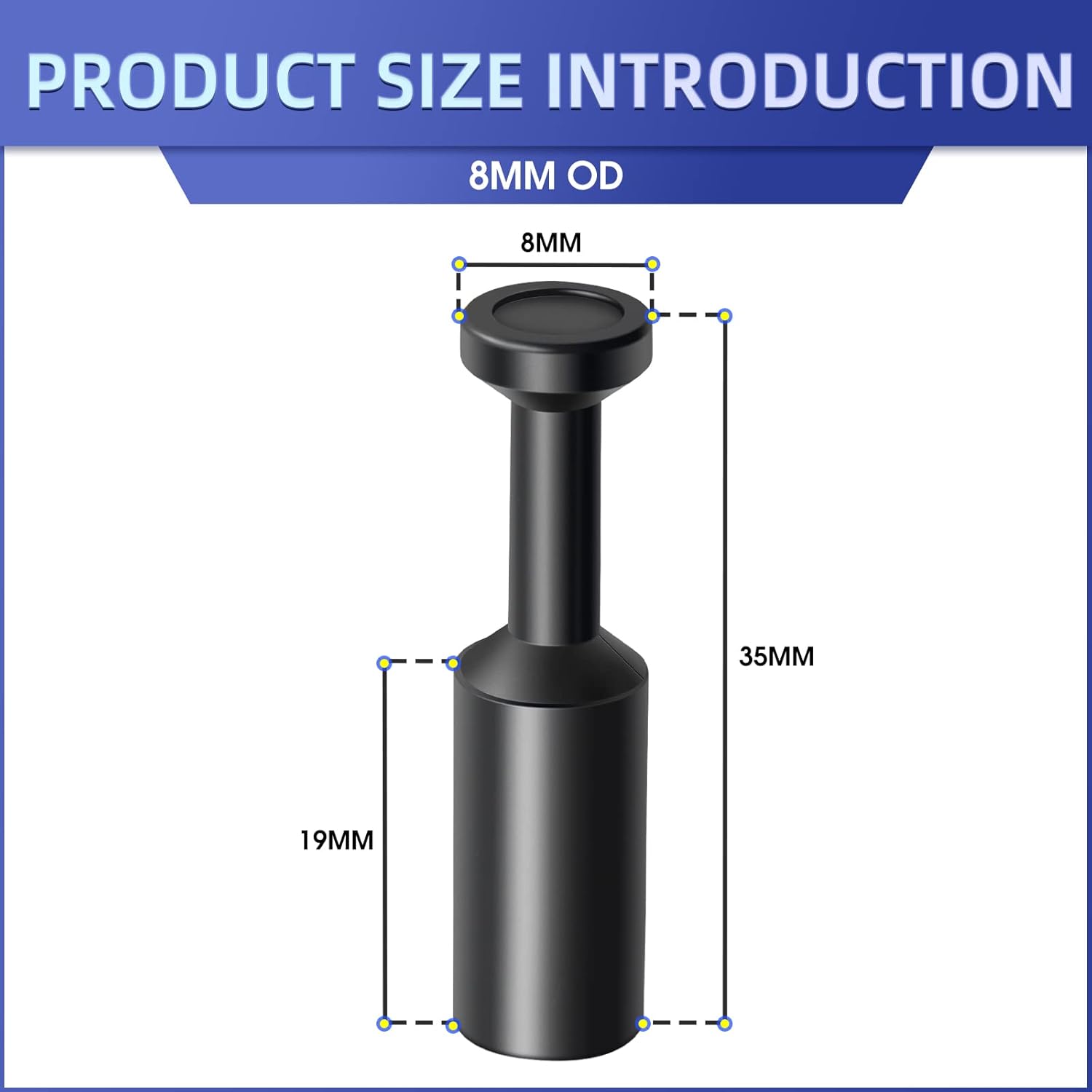 20 pièces 8mm OD pousser pour connecter les raccords de prise, raccords de prise d'air pneumatique - 2