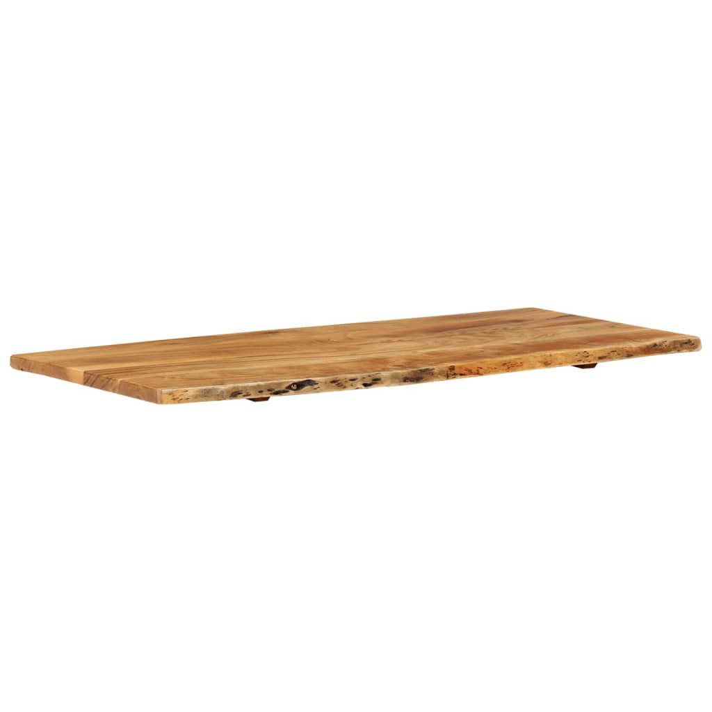 Piano lavabo bagno in acacia 114x52x2,5 cm - 8
