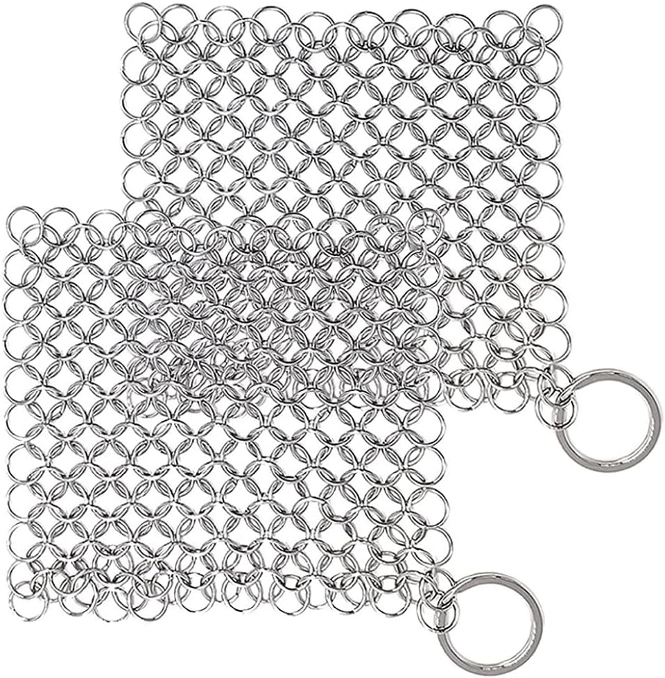 Rayeeley Lot De 2 Grilles BBQ Inox – Grille Camping Carrée & Rectangulaire En Acier Inoxydable 304, Sac De Transport Inclus