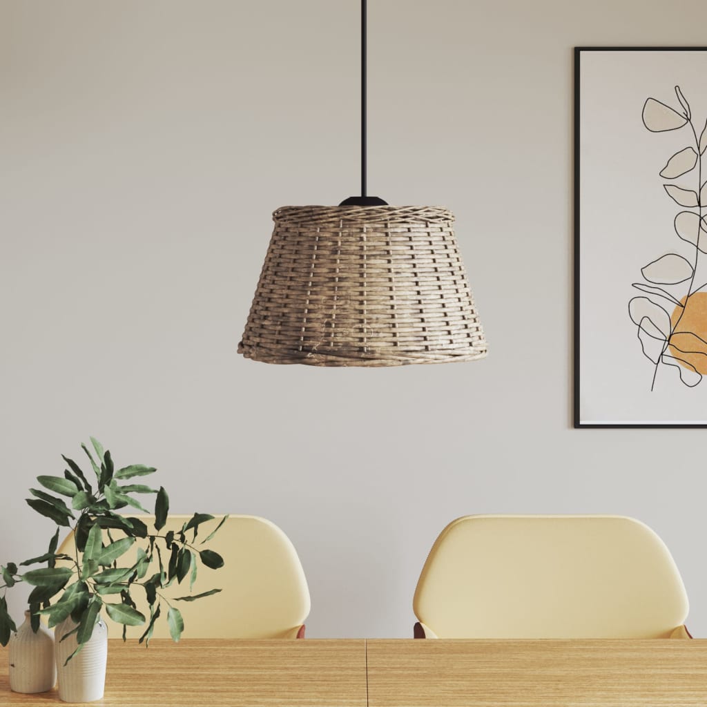 Maison exclusive - pantalla para lámpara de techo mimbre marrón ø50x30 cm