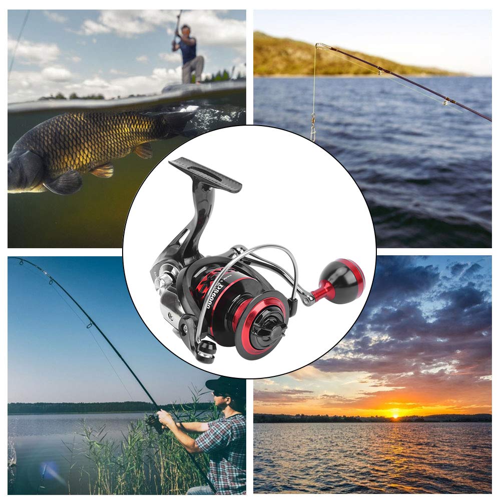 Bobina in metallo con impugnatura per pesca in mare, mulinello unidirezionale senza spazio per la serie DS (DS6000) - 4