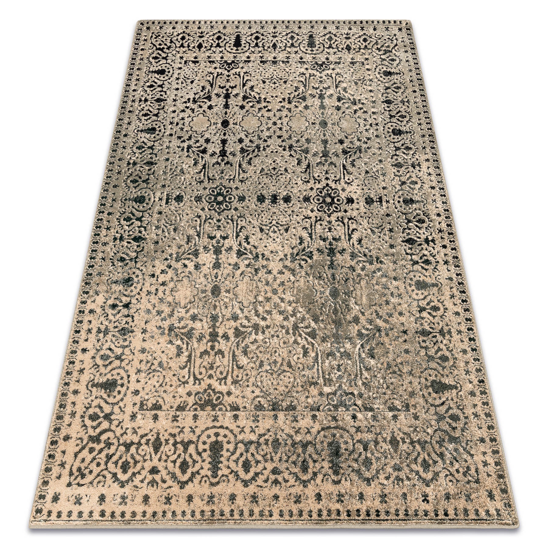 Dywan wełniany OMEGA PERONA orientalny iron zielony 200x300 cm
