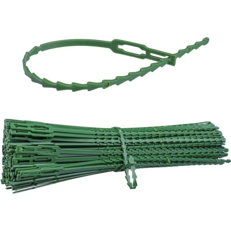150 szt. regulowanych opasek do roślin ogrodowych, 170 mm, wielokrotnego użytku plastikowe opaski do podtrzymywania winorośli i pomidorów