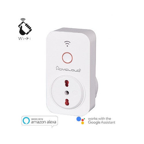 Presa Smart Wi-Fi Esterna EIGHTREE, IP44, Con Monitoraggio Energia, Compatibile Alexa E Google Home, 16A/3680W