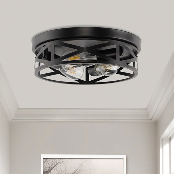 Lampa sufitowa wpuszczana z metalową klatką, lampa dekoracyjna do korytarza, oświetlenie wewnętrzne 220V (bez żarówek)