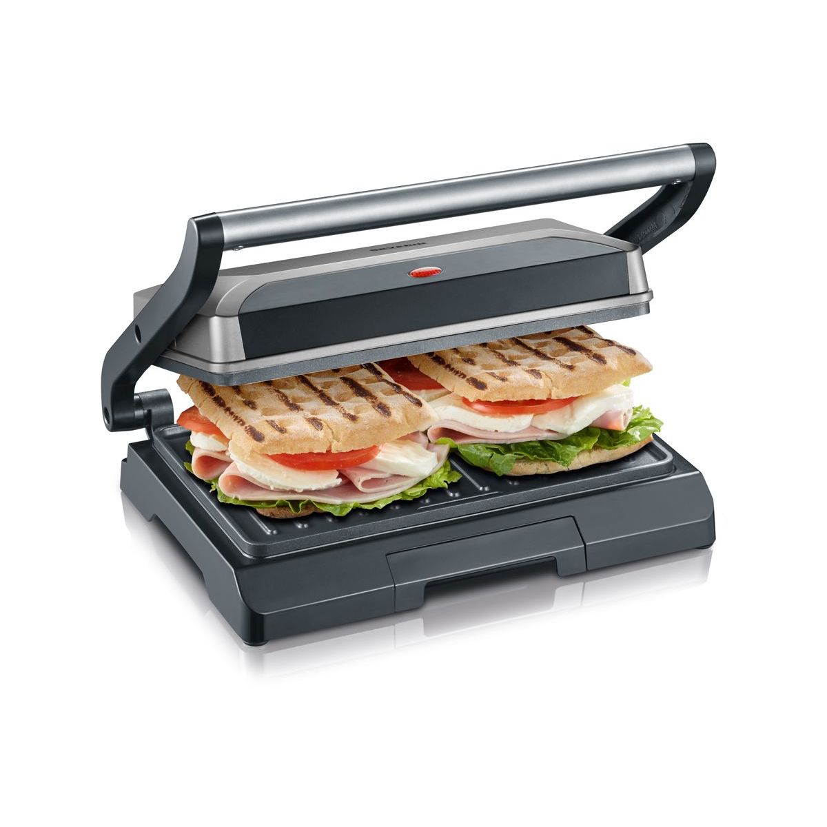 Elektryczny Grill Severin KG 2394 800W Kompaktowy Design Nieprzywierający - 3