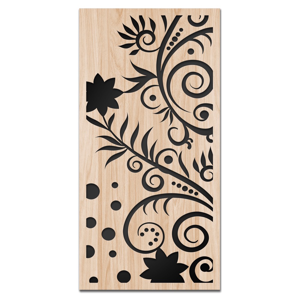Plant - estructura para muebles de compuesto de madera y pvc lasercut 50x100 cm
