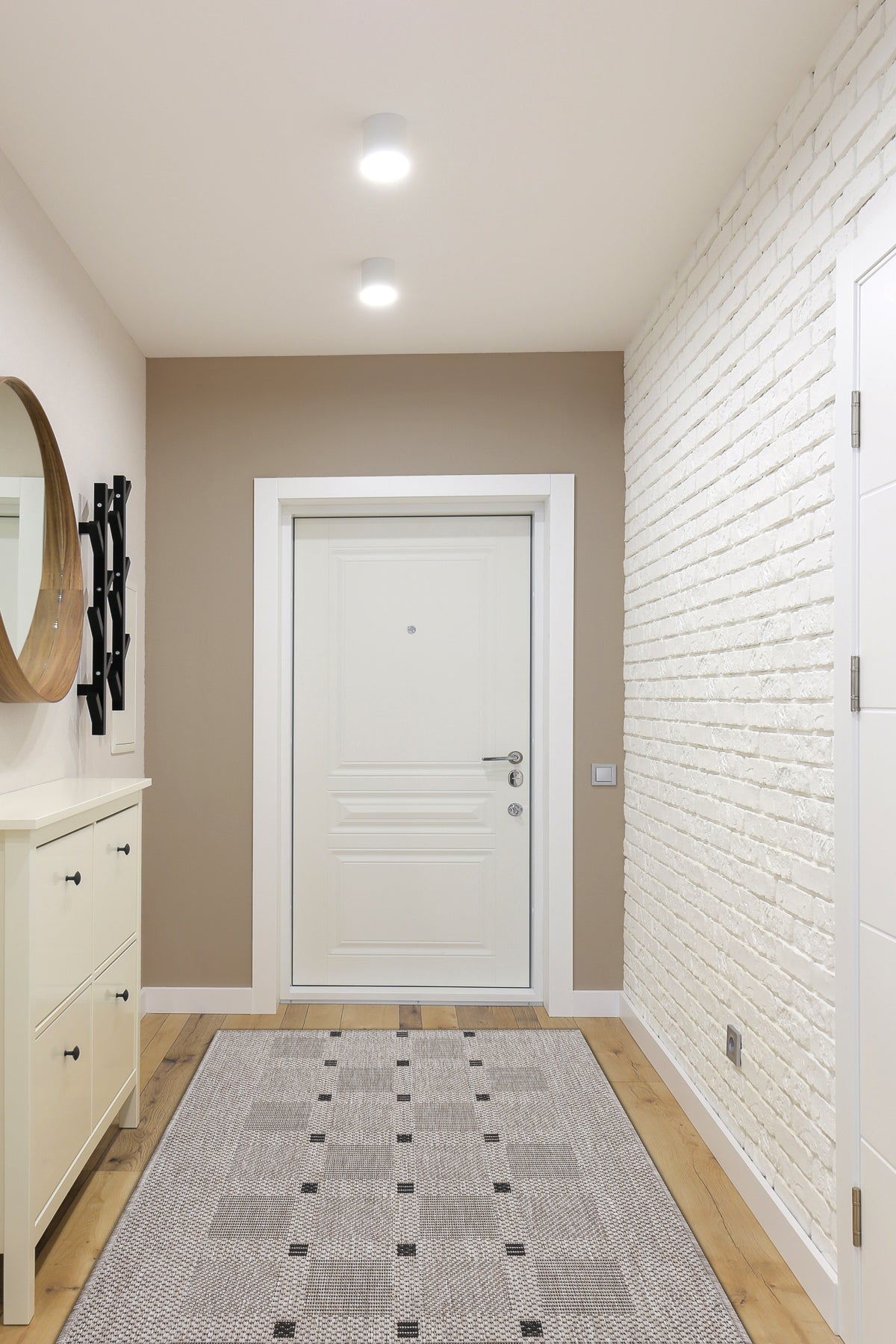 PASSATOIA SIZAL FLOORLUX disegno 20079 argento / nero 120 cm 120x380 cm - 3