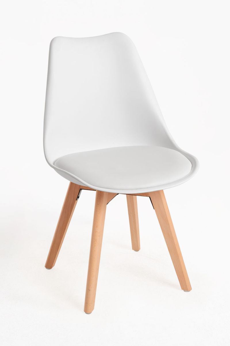 Regalos Miguel - Packs Sillas Comedor - Pack 4 Sillas Synk Basic - Blanco - 4