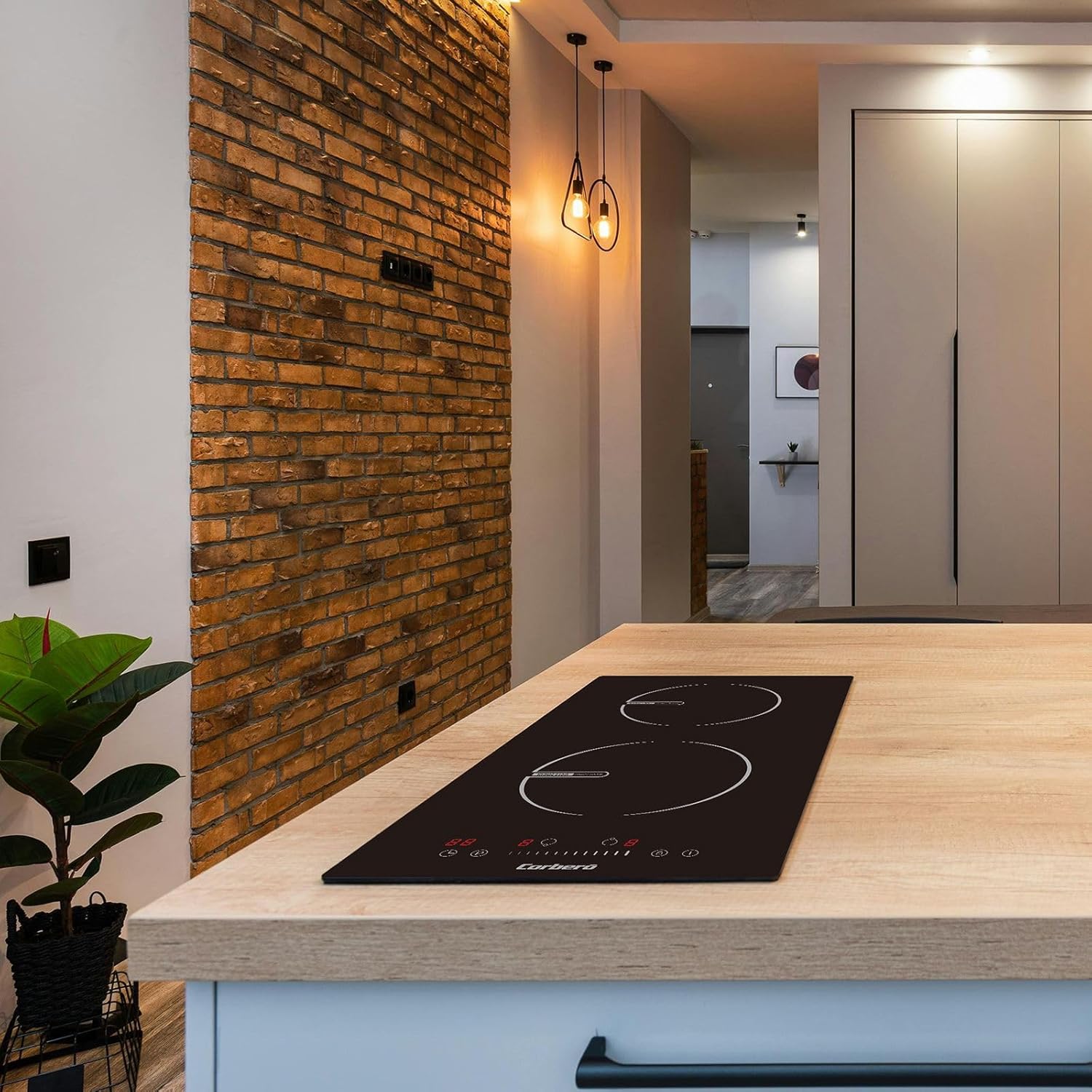 Corberó - Placa de Inducción Modular CCIG205D | 30cm, 2 Zonas, 3600W, Booster, Temporizador, Negro - 2
