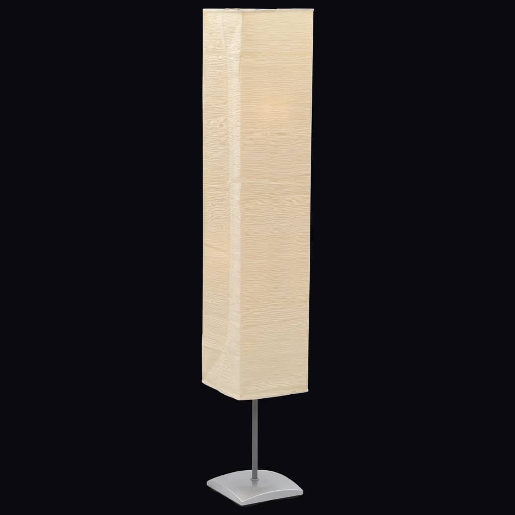 Vidaxl Lámpara De Pie Con Soporte De Acero 135 Cm Beige , Leroy Merlin