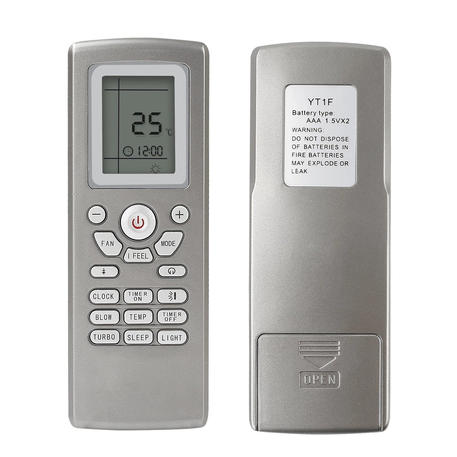 Télécommande Universelle De Remplacement Pour Climatiseur Gree - Modèles YT1F, YT1FF, YT1F1, Etc.