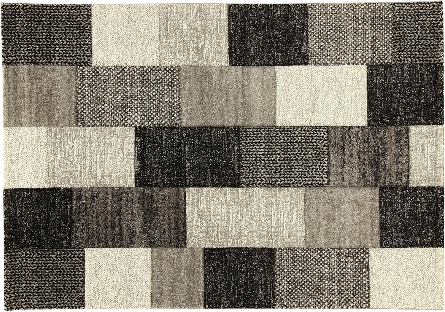 DYWAN RAY SZARY/CZARNY 340x240 CM (Galleriafarah1970)