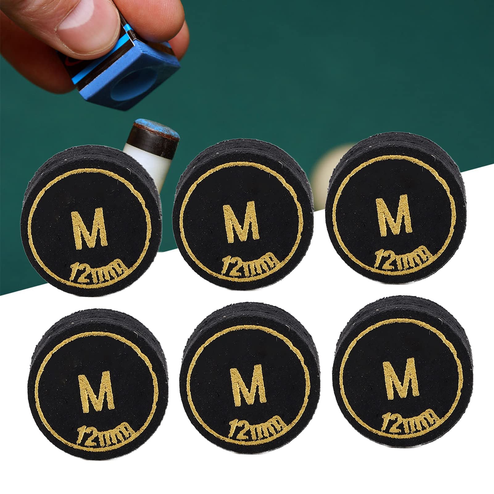6 Punte Per Stecche Da Biliardo In PU 12mm - Ricambio Per Bastoni Da Biliardo E Snooker - Foto 5