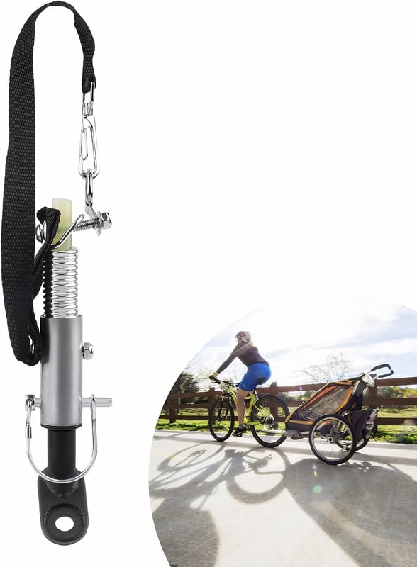 Podwójny zaczep do przyczepki rowerowej – uniwersalny łącznik do przyczepki rowerowej, idealny dla dzieci i psów (11 mm)
