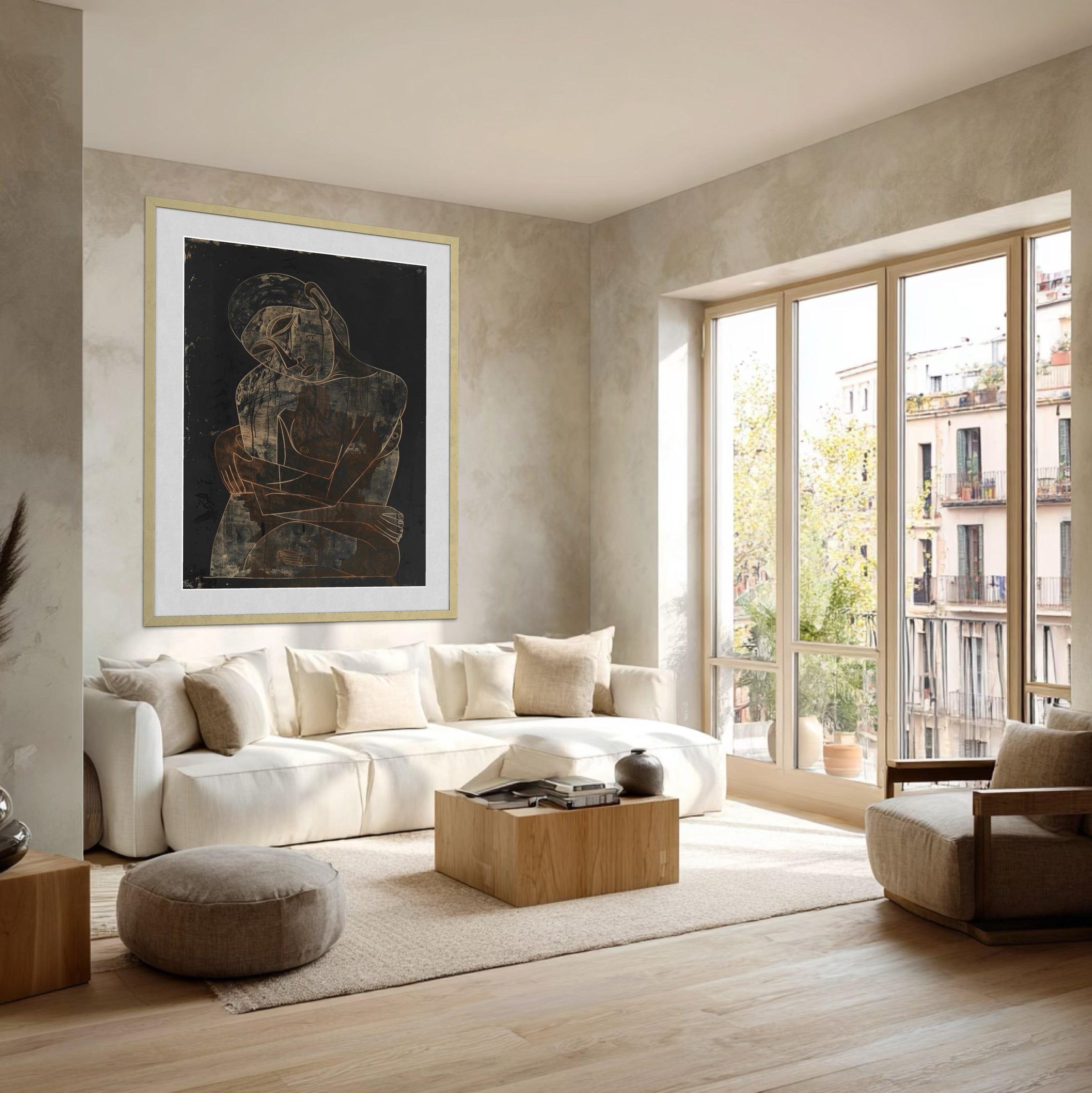 Estampe à encadrer, 70 x 100 cm. POLARTE-E « Silhouettes d'un rêve qui grandit » - 5