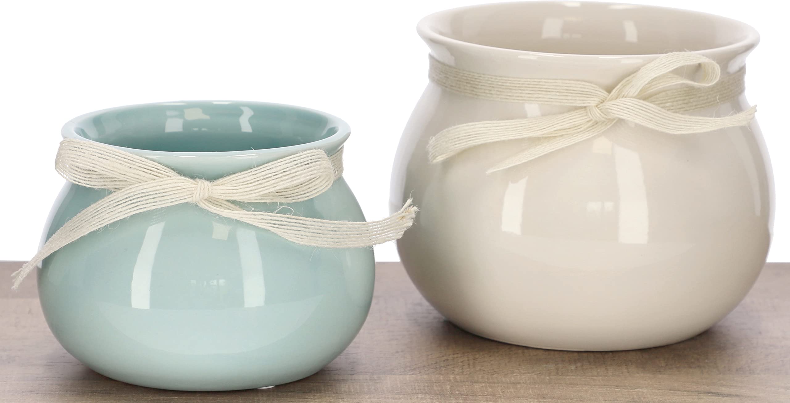 Doniczka ceramiczna fi17 osłonka kwiaty rośliny 2x - KOTARBAU - 9