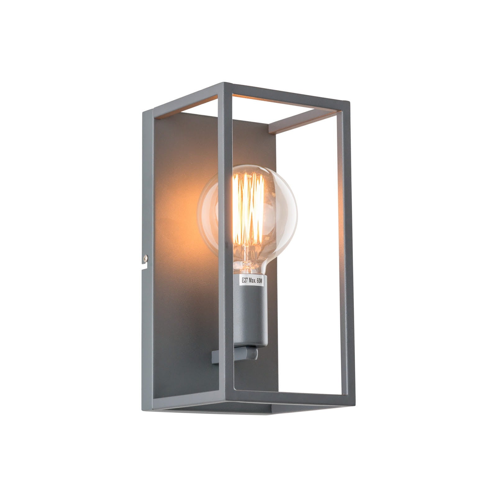 Kinkiet SIGALO szary 1xE27x60W metal wym:28x14x14cm IP20 Italux