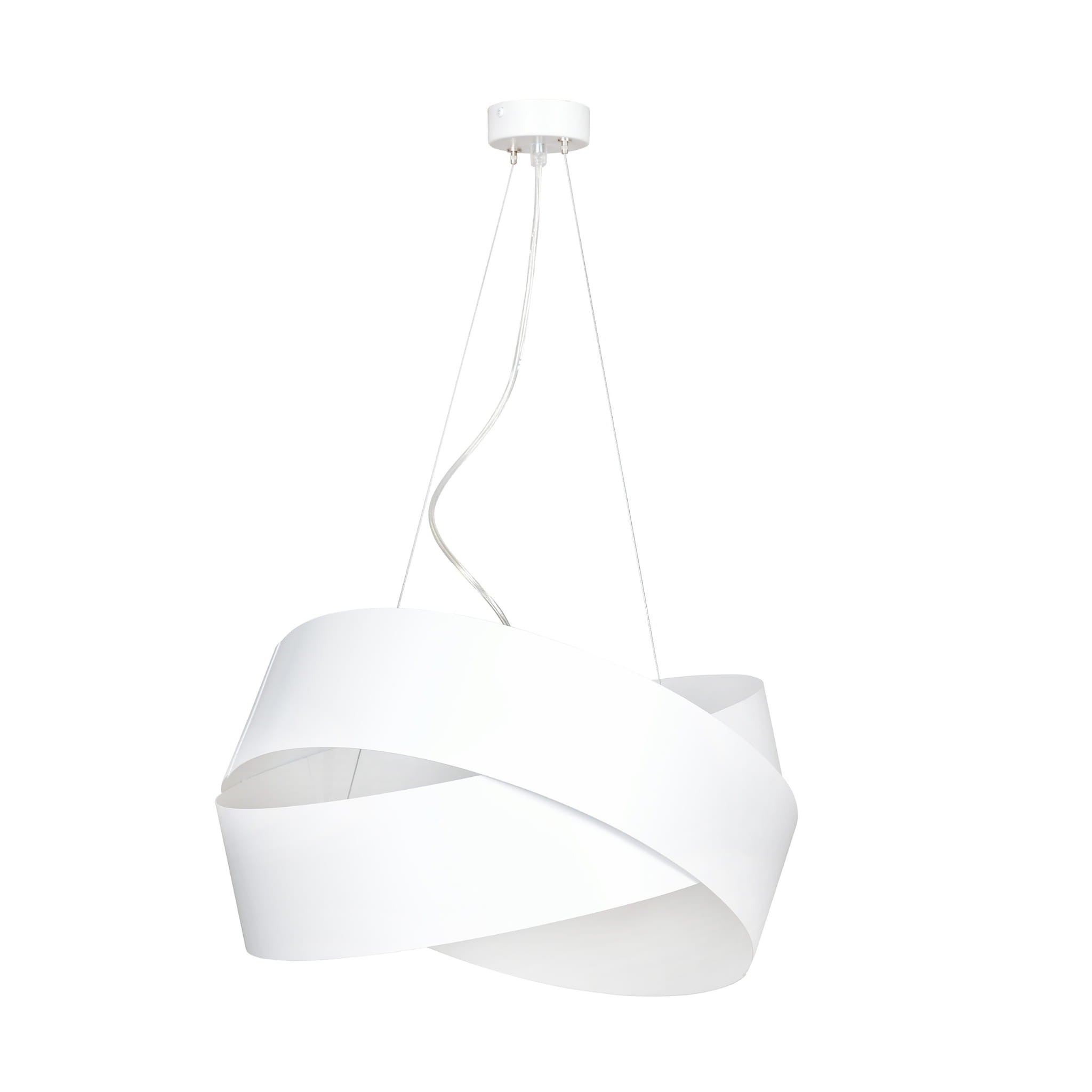 Lampa wisząca Vieno biała 2xE27x15W nowoczesny wym: 100 x 50 x 50 cm metal Emibig
