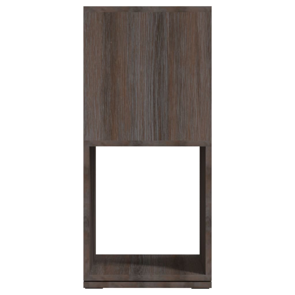 Armoire rotative gris chêne 34,5 x 34,5 x 75,5 cm en panneau de bois - 4