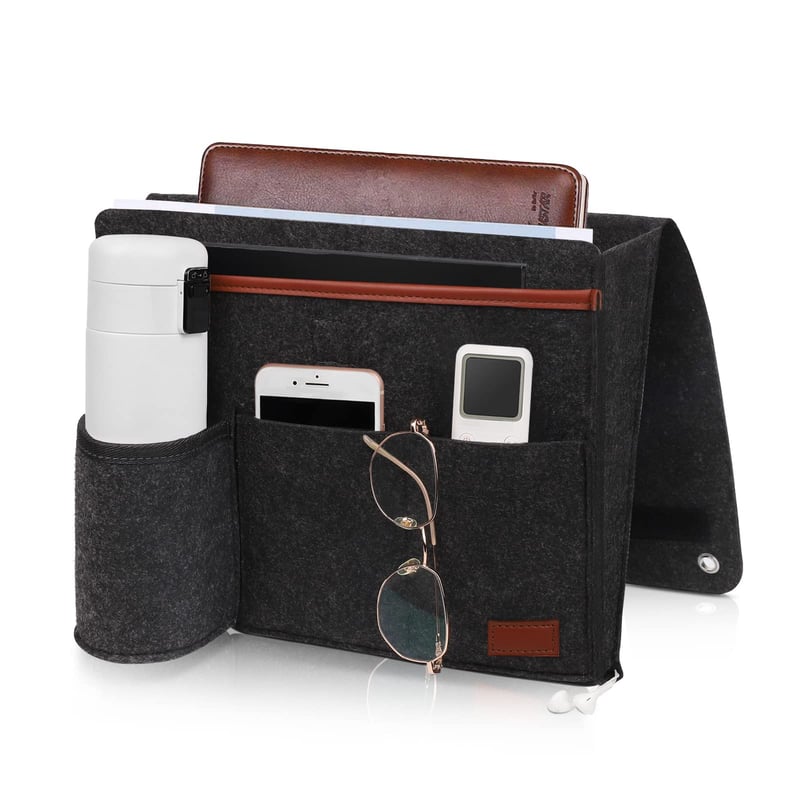 Kieszeń przy łóżku do zawieszenia, organizer przy łóżku, stolik nocny dla dzieci, organizer wiszący, schowek przy łóżku z 5 kieszeniami