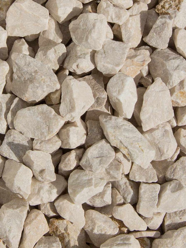 Yellow Sun Marble gravier calcaire concassé 500kg Minibag 0,35m3 (11 - 22mm)