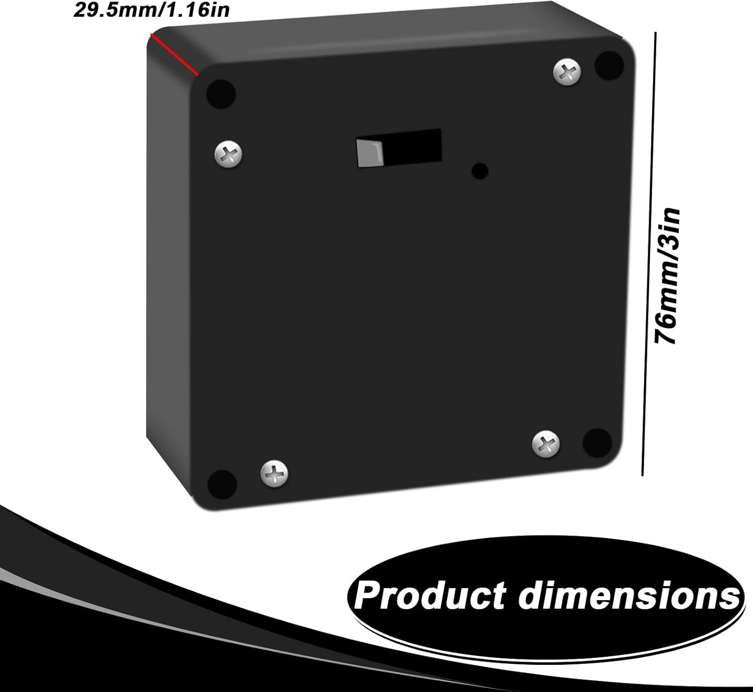 Serratura intelligente NFC per armadietti: mobile con 2 portachiavi e 2 schede RFID, nascosta, senza foro per cassetti, armadietti e fabbriche - 2