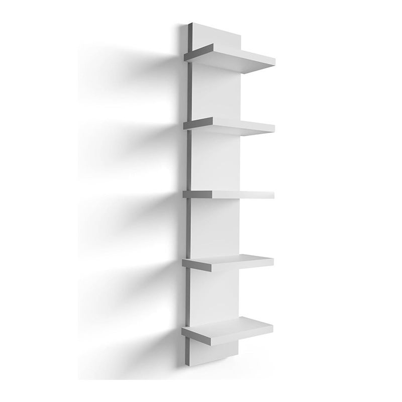 Étagère murale à 5 niveaux BEXTCOK, bibliothèque, étagère de rangement décorative pour salon, présentoir d'art minimaliste - 6