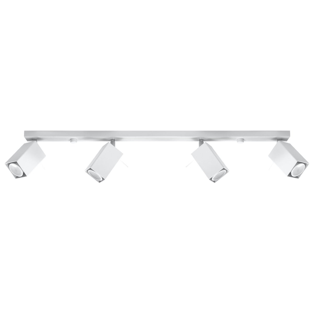 Reflektor sufitowy spot natynkowy Merida listwa biały chromowany 4xGU10x40W wym: 80 x 80 cm metal Sollux Lighting