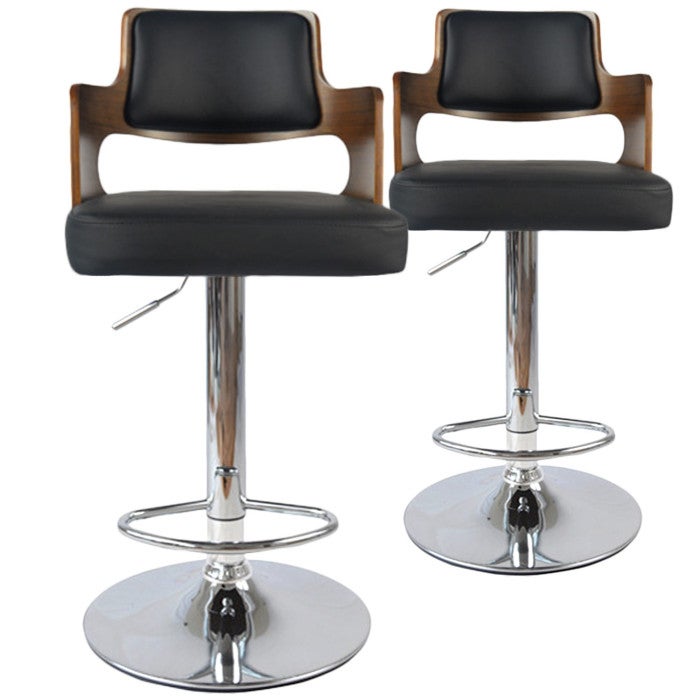 Lot de 4 Chaises de Bar "Paddington" 90-110cm Noir