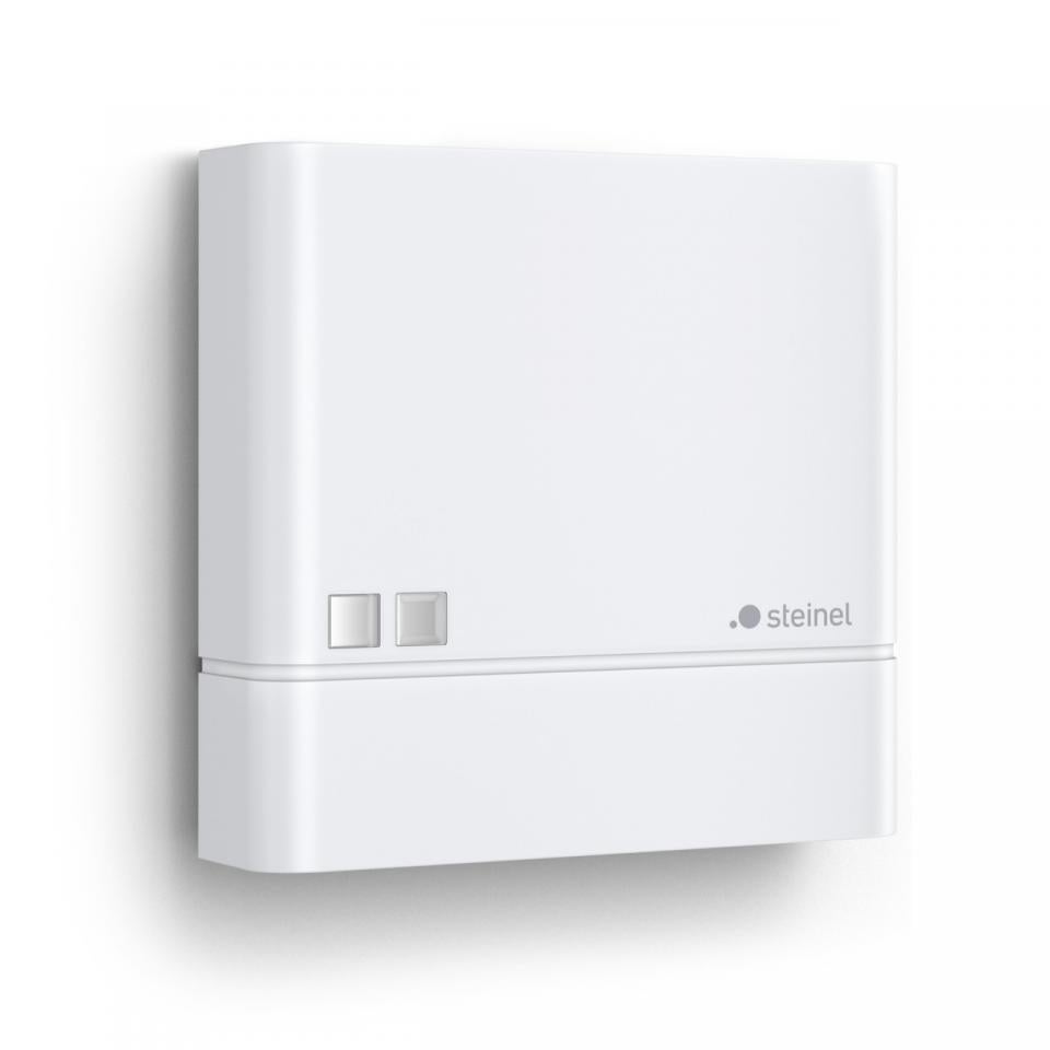 Steinel Twilight Sensor NightmatIQ White, Interruttore crepuscolare per esterni, Sensore di luce per illuminazione esterna, IP54, 1000 W