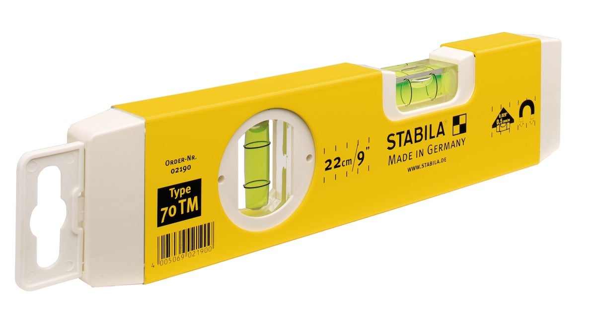 Livella Torpedo Da 280 Mm Con Base Magnetica E Corpo In ABS Antiurto | Livella A Bolla Per Tubi Con 3 Bolle (0°, 45°, 90°) | Strumento Di Misurazione Preciso - 3