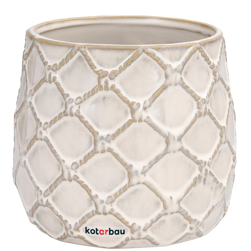 Doniczka ananas fi 125 donica osłonka ceramiczna ceramika ozdoba na kwiaty - KOTARBAU