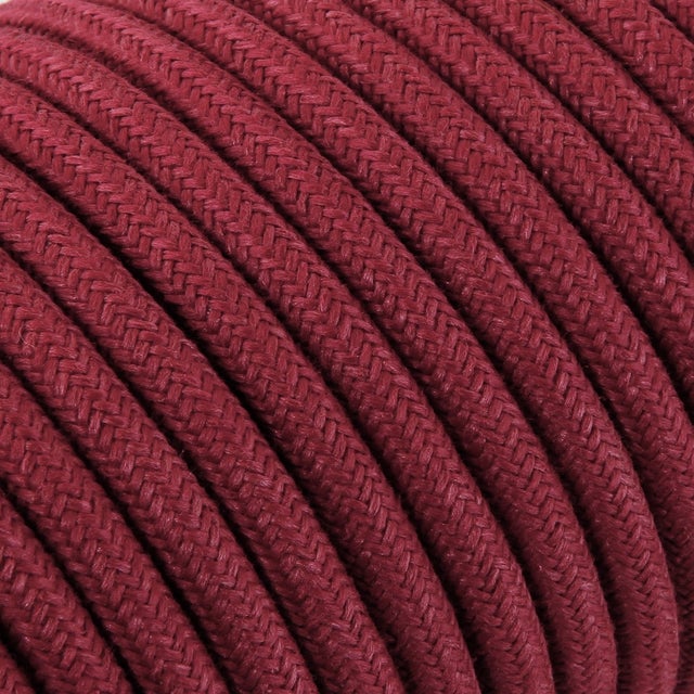 DRESS - Cable Textile Rond 2X0,75 1 mt TO422 CERISE
