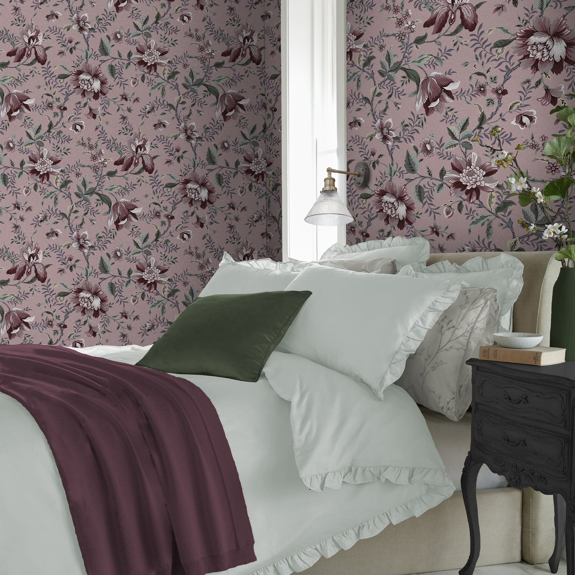 Laura Ashley Tapeta filzelinowa EDITA GARDEN 10 m x 52 cm