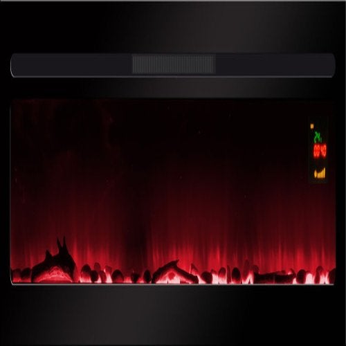 Chimenea electrica de 122 cm. de pared o encastrable ELYSEE-XXL - 4