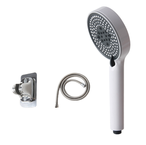 Tecmolog Support Pommeau De Douche Universel Réglable Plastique Support Mural Pour Douchette à Main Blanc, ST01W