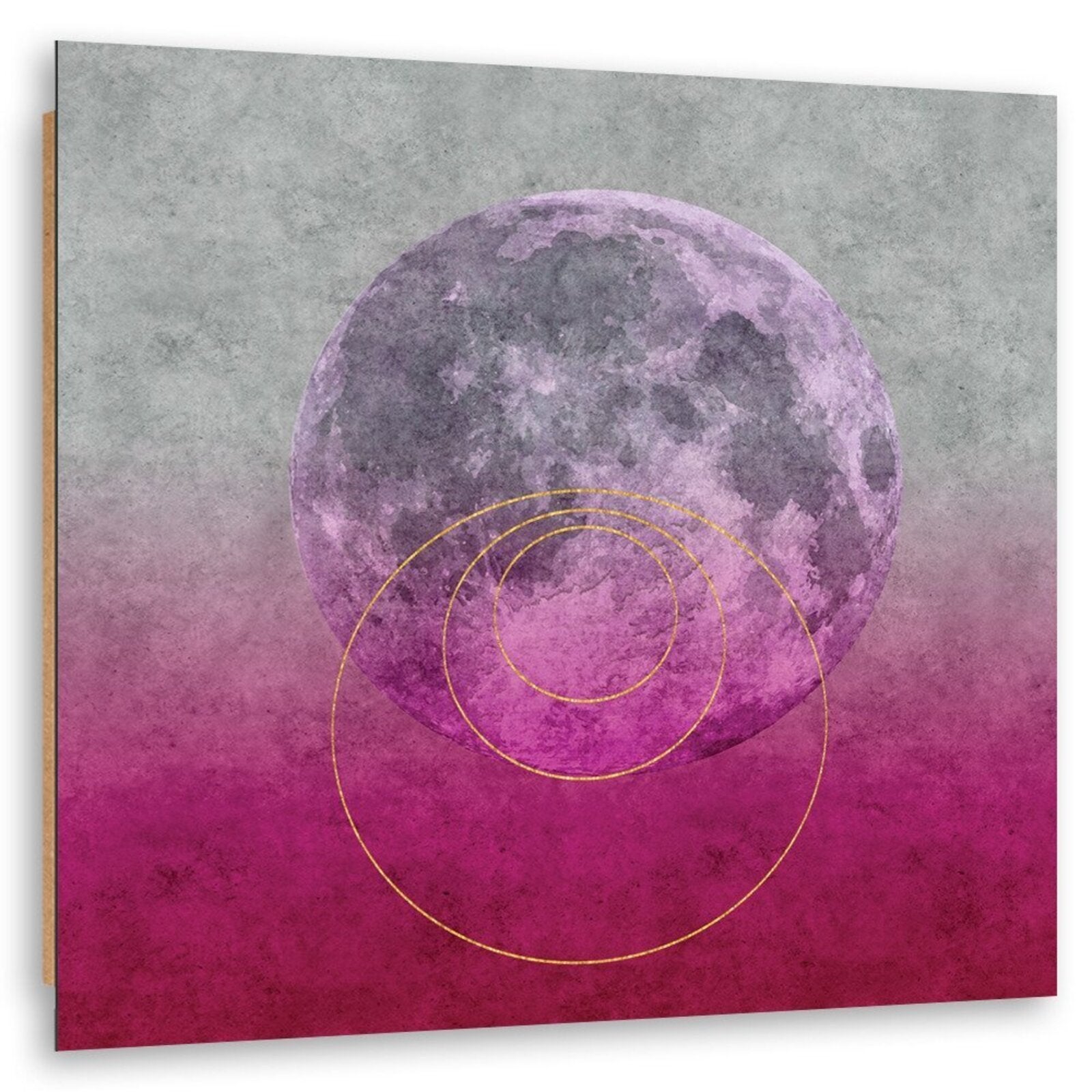 Tableau bois et les cercles de lune | Leroy Merlin