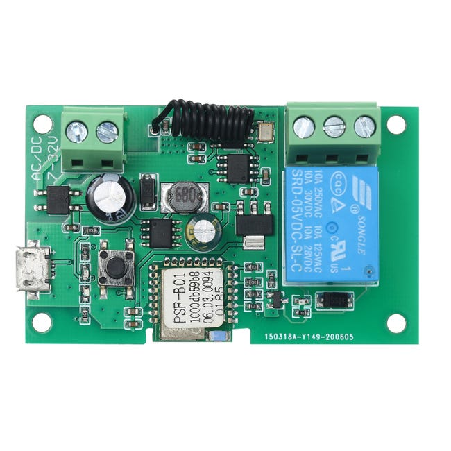 Rf Module Relais Module relais WiFi sans fil RF 433MHz contrôle à distance via app ...